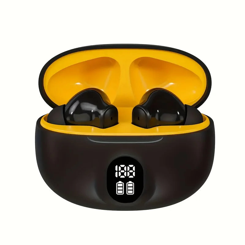 Wireless Bluetooth Sports Headphones with Noise Cancellation & LED Lights