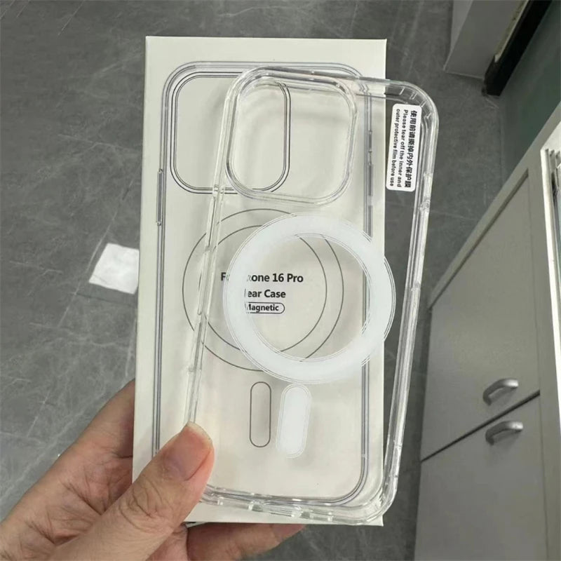Clear MagSafe Magnetic Case for iPhone 7–16 Pro Max
