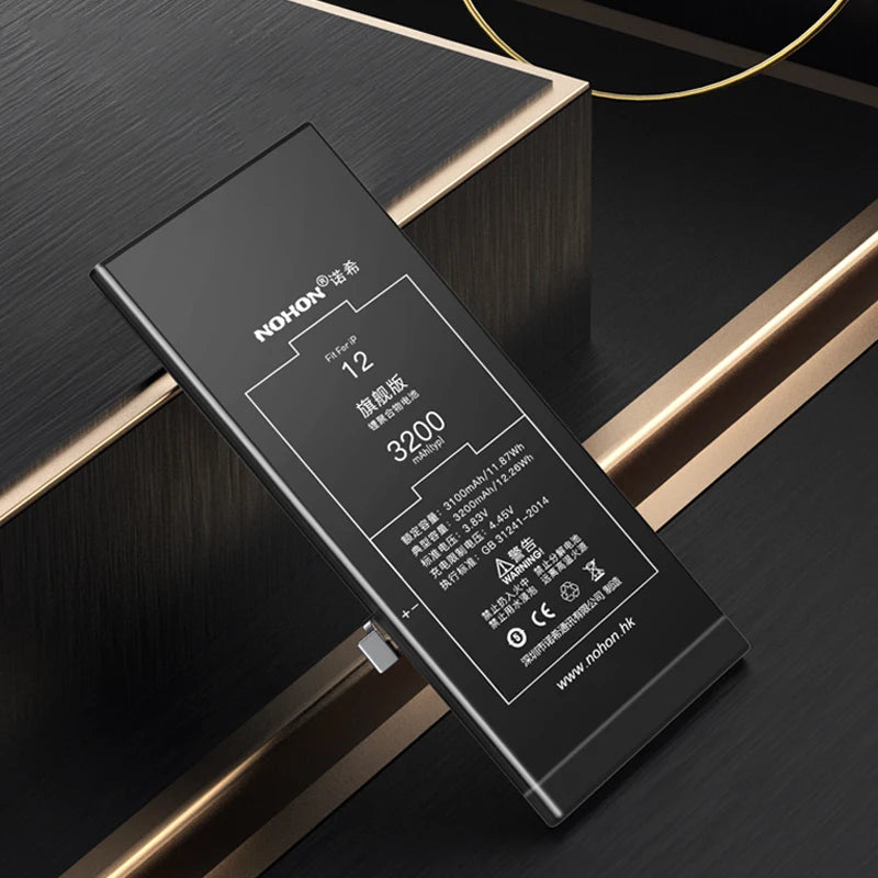 NOHON High Capacity Phone Battery for iPhone 15 Pro MAX 14 13 12 Pro 11 X XR XS 12Mini 13Pro SE SE2 SE3 Lithium Polymer Battery