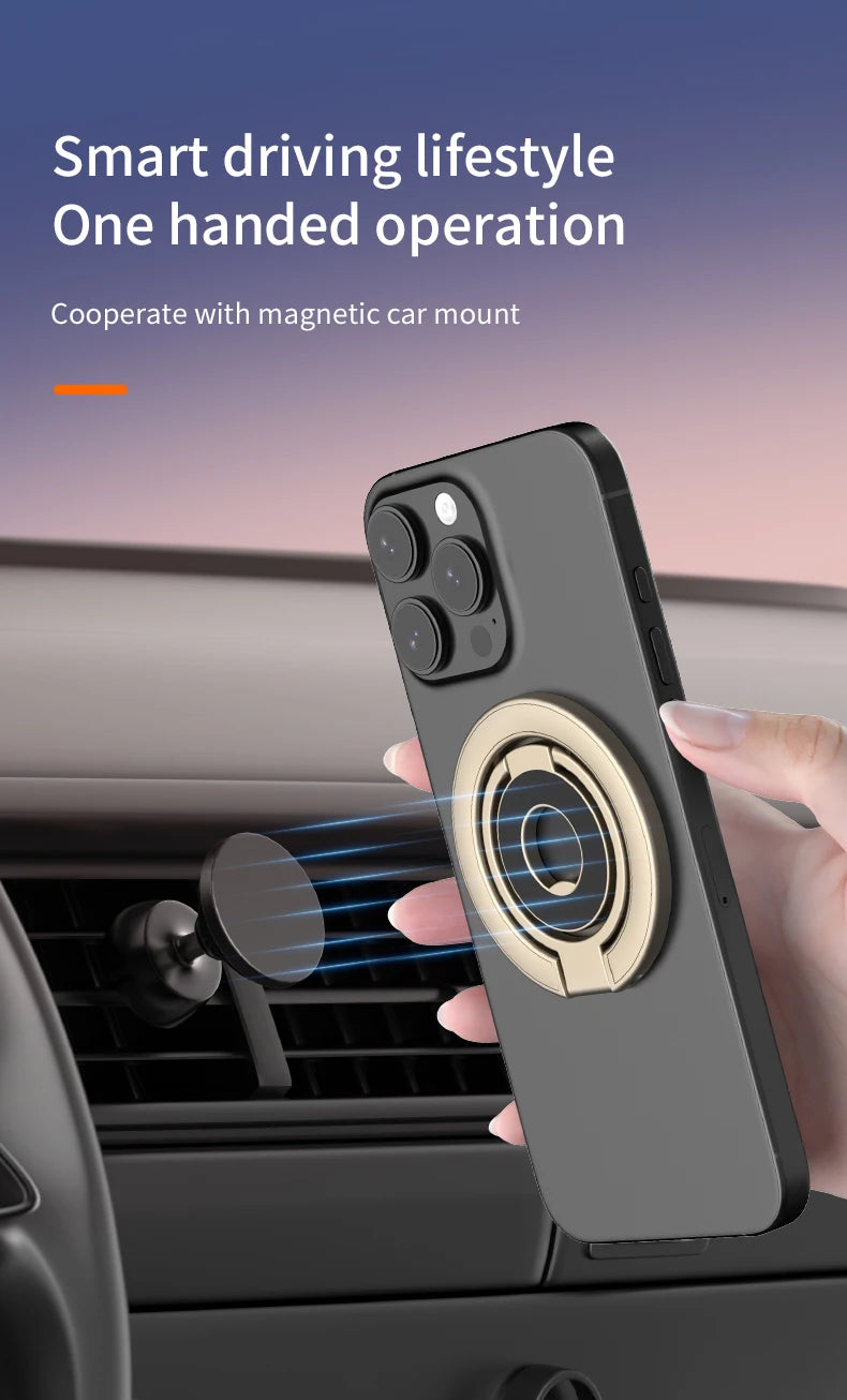 MagSafe Magnetic Ring Holder & Foldable Phone Stand