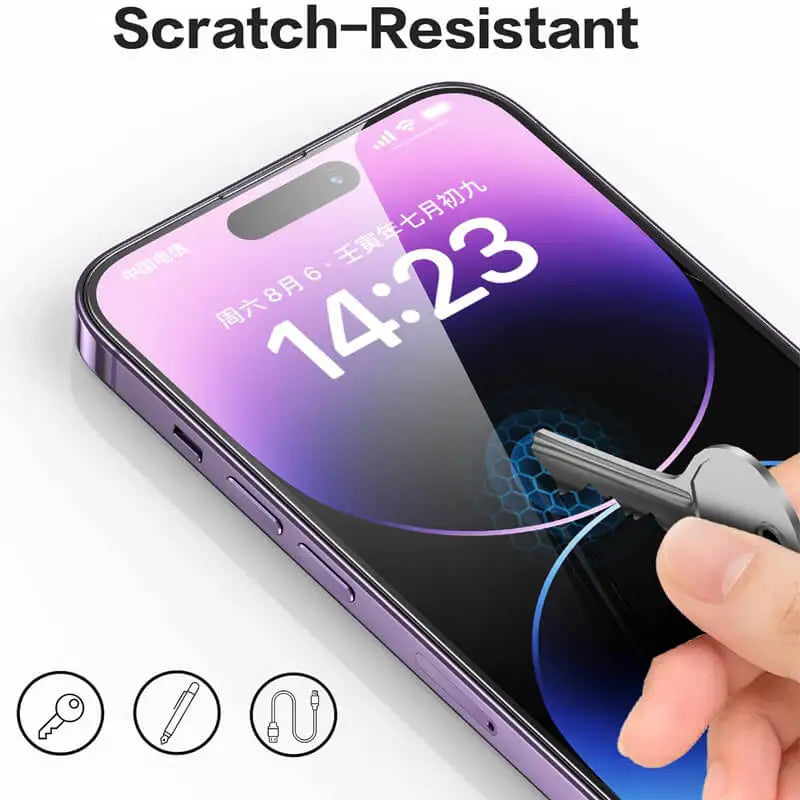 Tempered Glass Screen Protector for iPhone 11–17 Pro Max