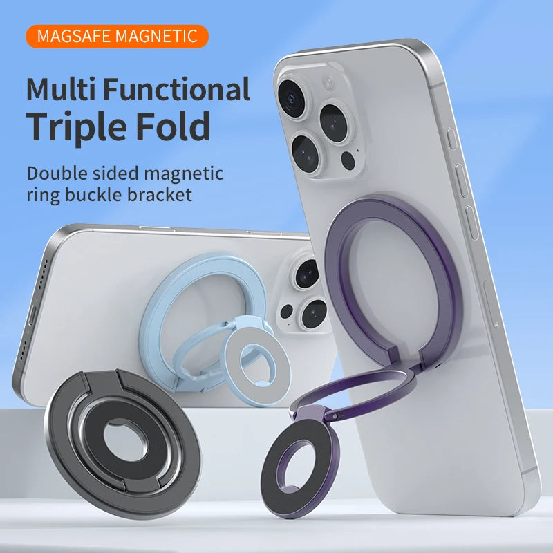 MagSafe Magnetic Ring Holder & Foldable Phone Stand