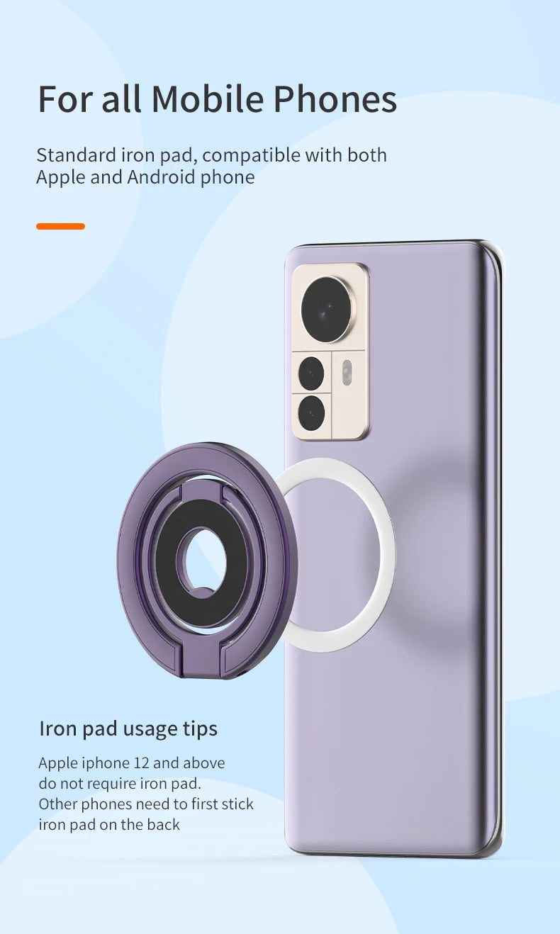 MagSafe Magnetic Ring Holder & Foldable Phone Stand