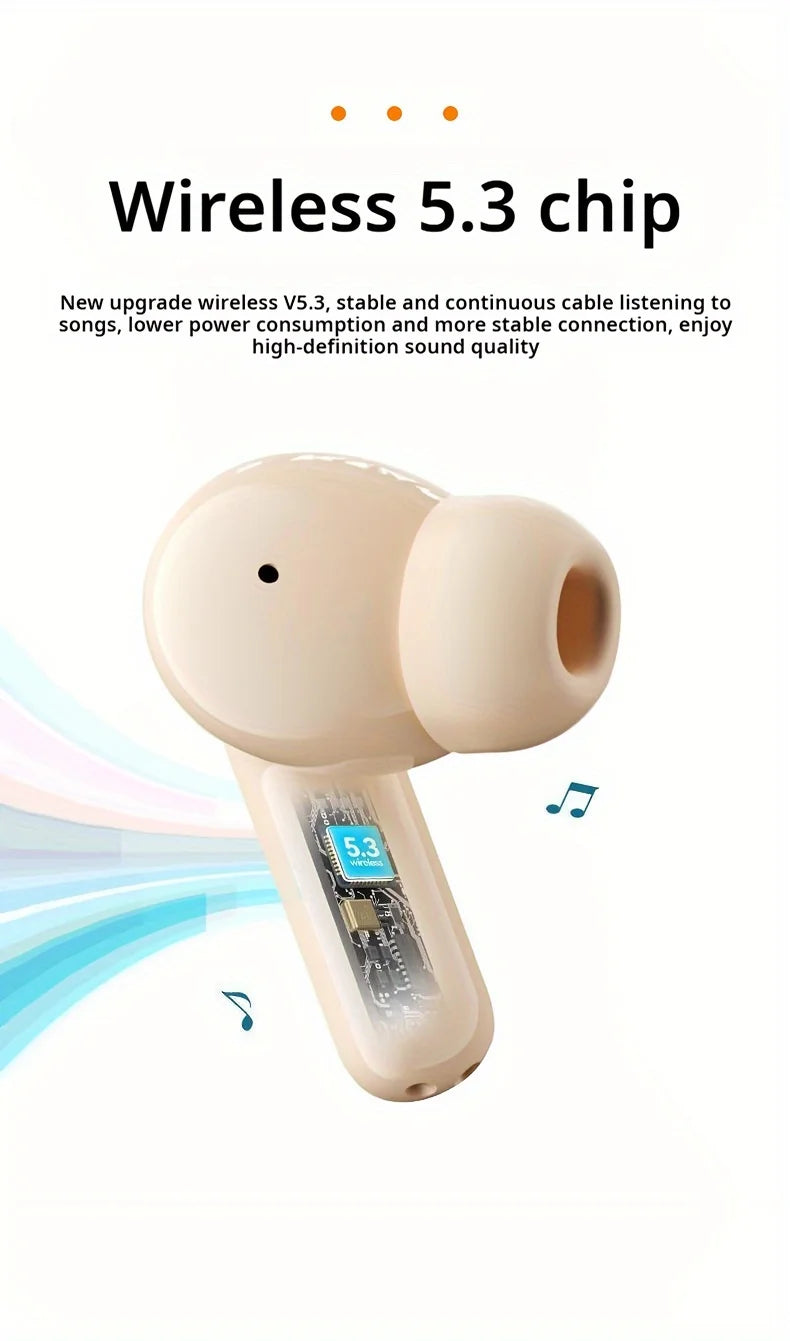Wireless Bluetooth Sports Headphones with Noise Cancellation & LED Lights