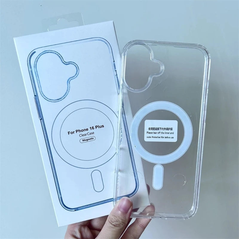 Clear MagSafe Magnetic Case for iPhone 7–16 Pro Max