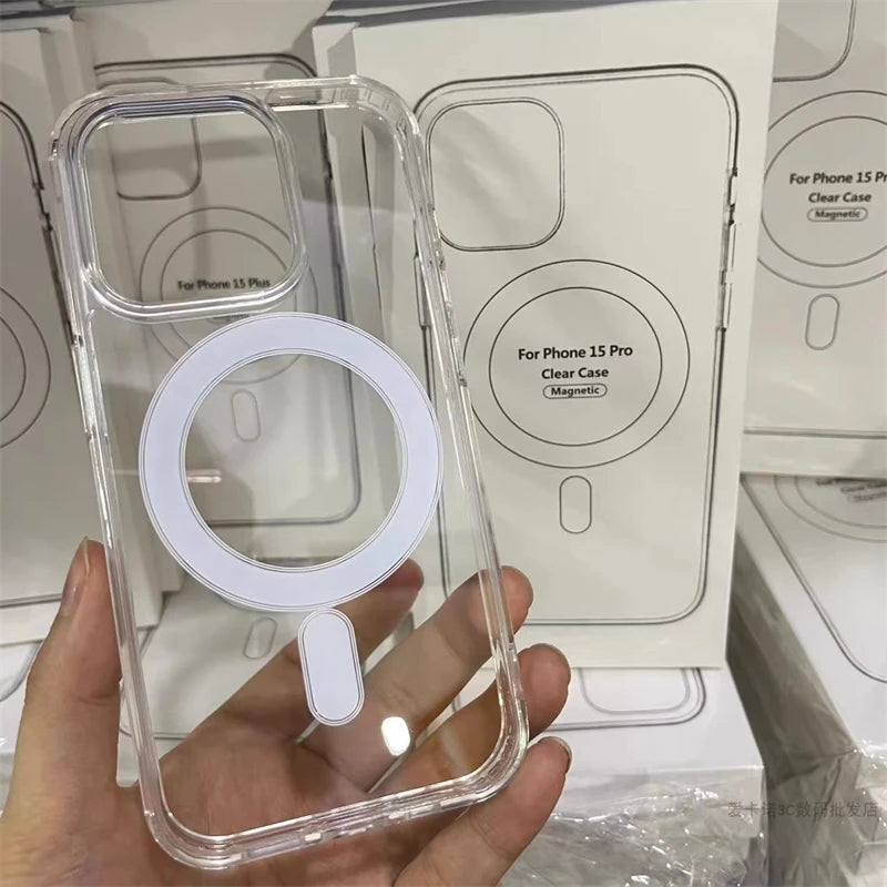 Clear MagSafe Magnetic Case for iPhone 7–16 Pro Max