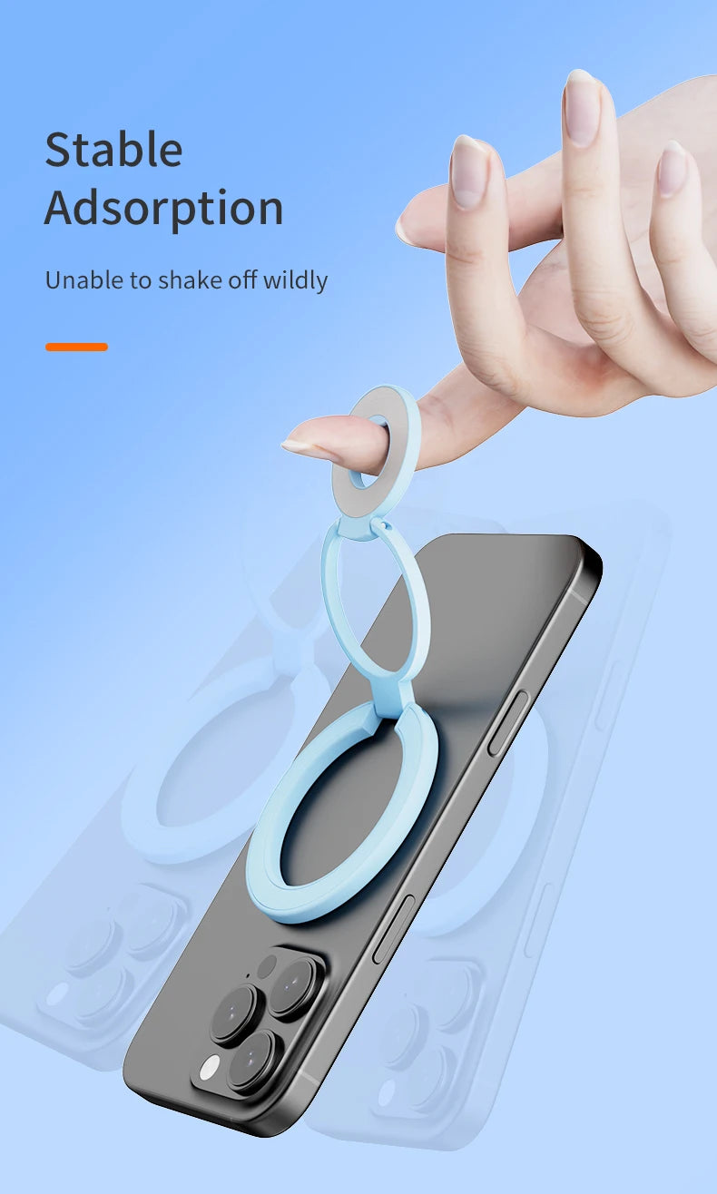 MagSafe Magnetic Ring Holder & Foldable Phone Stand
