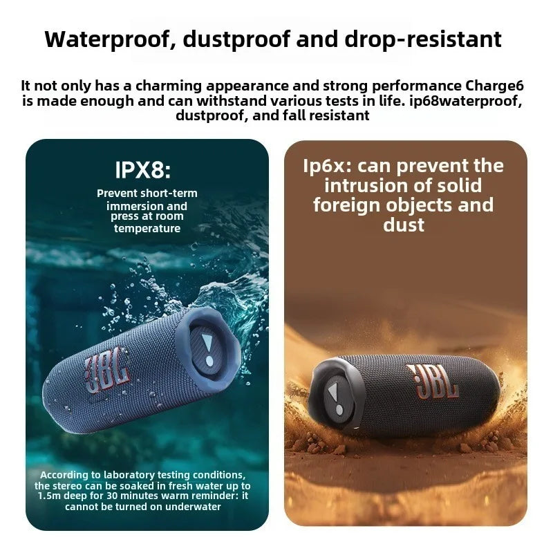 JBL Charge 6 Waterproof Bluetooth Speaker with Powerful Sound & Long Battery Life