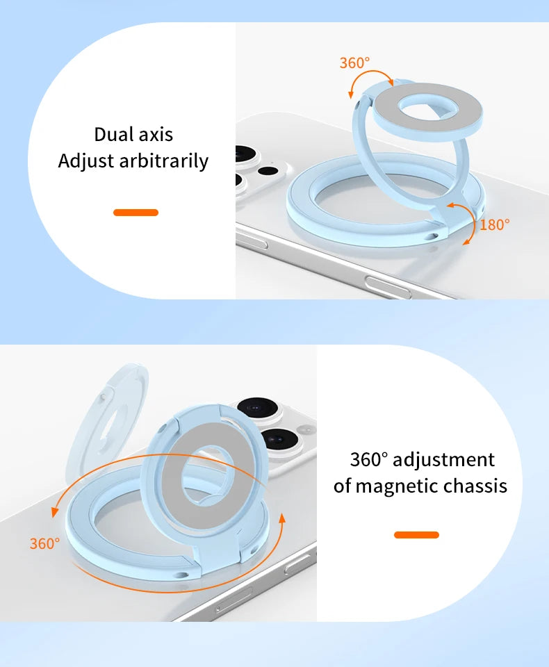 MagSafe Magnetic Ring Holder & Foldable Phone Stand