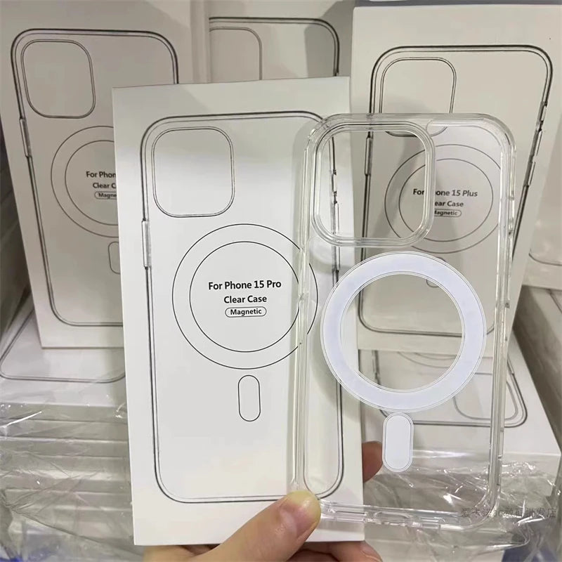 Clear MagSafe Magnetic Case for iPhone 7–16 Pro Max