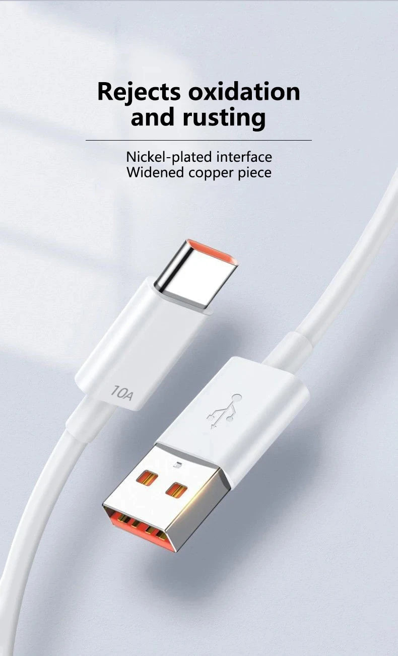 120W Turbo Fast Charging USB-C Cable for Xiaomi & Redmi