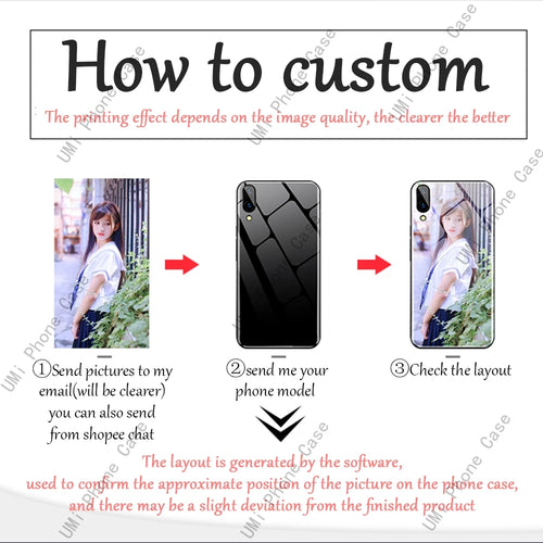 Customized PHONE CASE Personalized custom Pasadyang DIY GLASS phone protect case soft cover